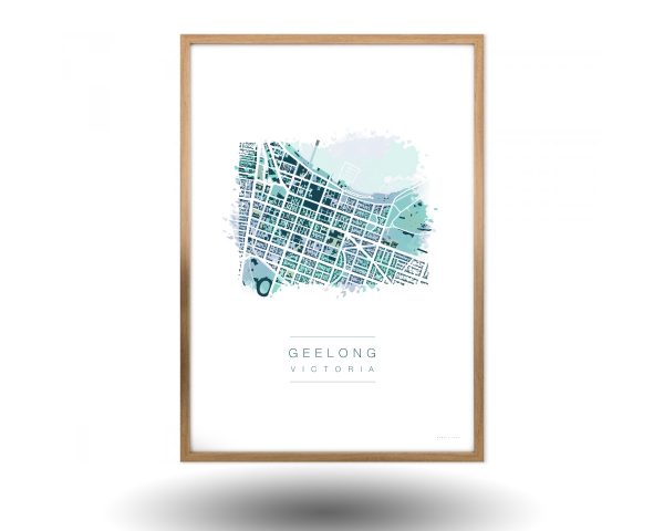 Geelong Victoria Map Art